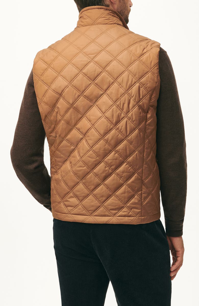 Brooks Brothers Paddock Water Repellent Diamond Quilted Vest, Alternate, color, 