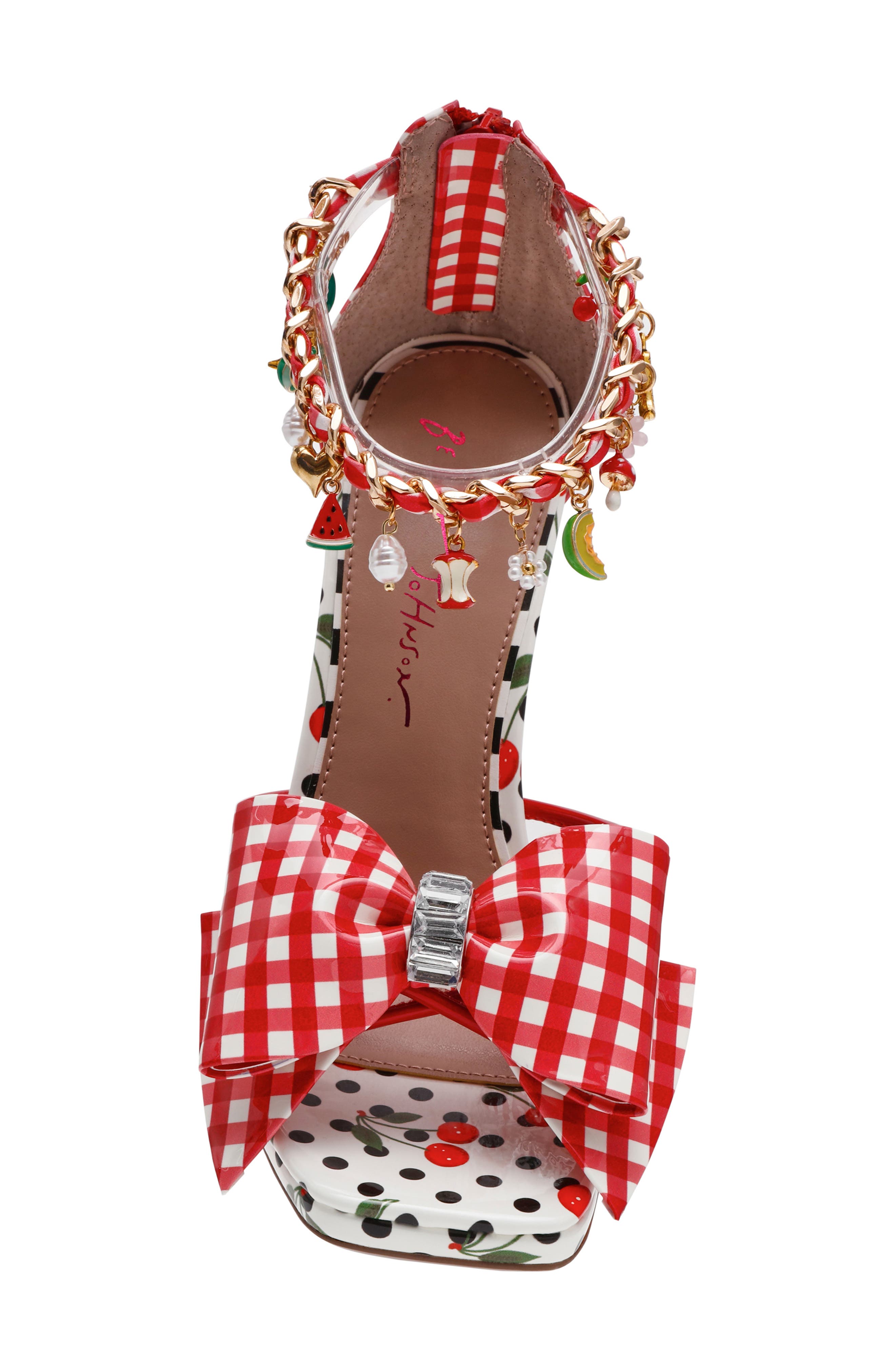 Betsey Johnson Margret Ankle Strap Sandal, Alternate, color, 