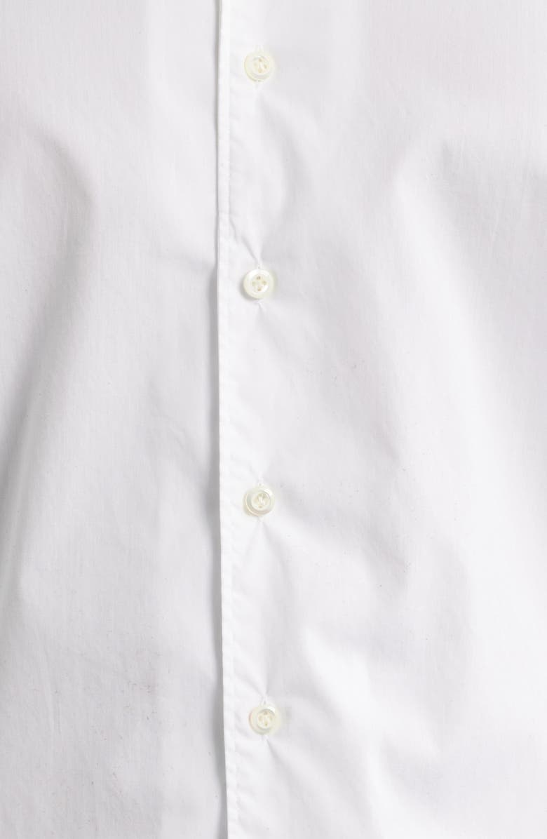 Emanuel Berg Modern Fit Solid Natural Stretch Yoga Twill Dress Shirt, Alternate, color, White