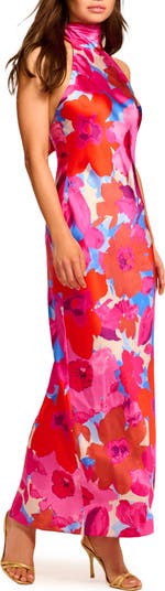 Tatiana Floral Halter Gown