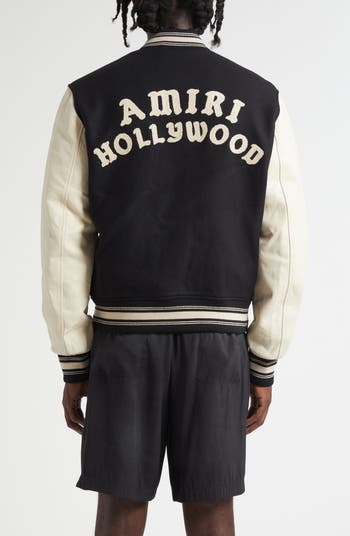 Hollywood Mixed Media Bomber Jacket