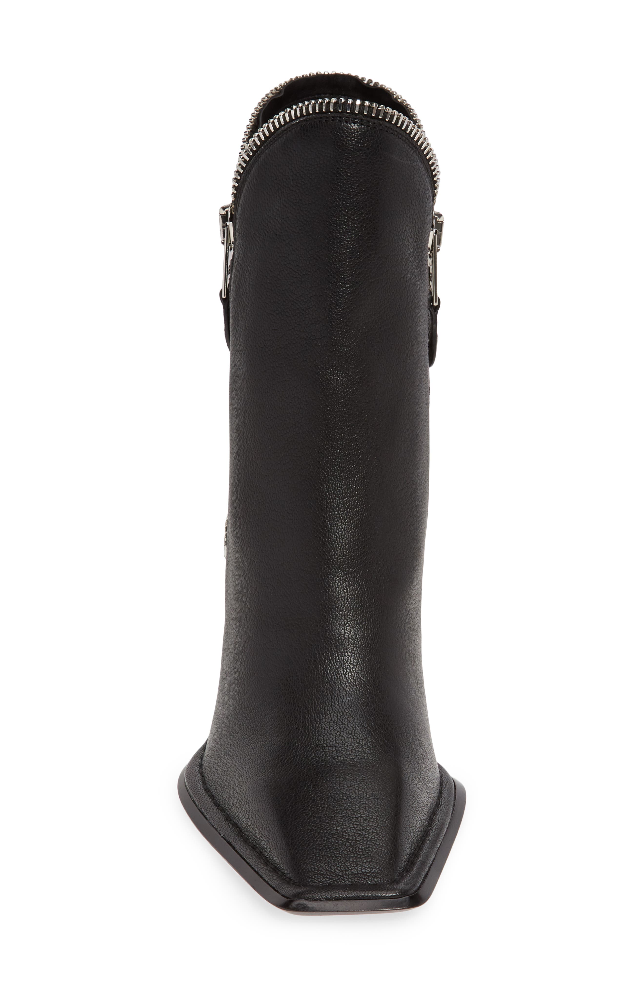 Lane Square Toe Boot, Alternate, color, BLACK