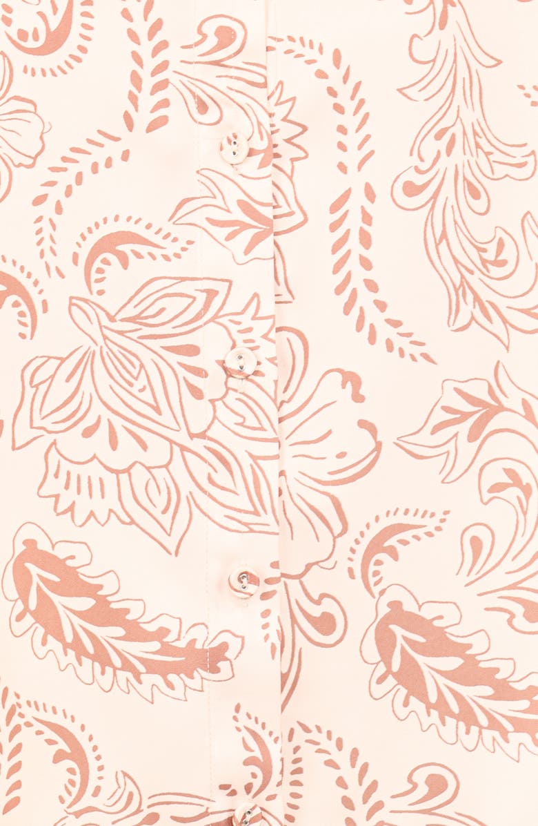 Petal & Pup Rosalie Print Shirt, Alternate, color, Brown Paisley