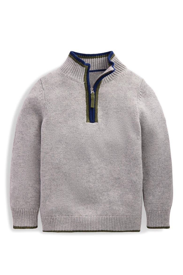 Kids' Heritage Half Zip Sweater, Main, color, GREY