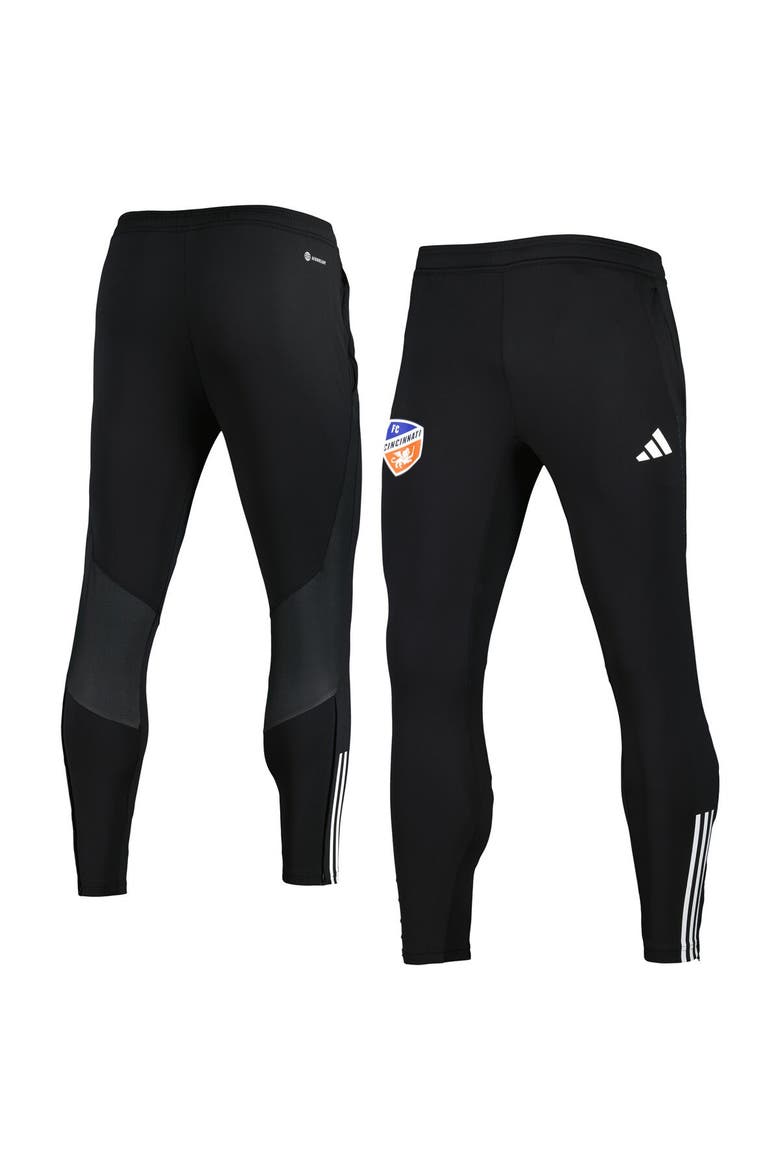 Men's adidas Black FC Cincinnati 2023 On-Field Team Crest AEROREADY Training Pants, Alternate, color, Black