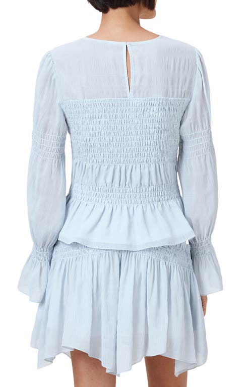 Allsaints Pamela Smocked Ruffle Top