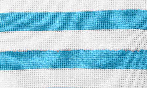 Cyrus Stripe Waffle Sweater In Blue