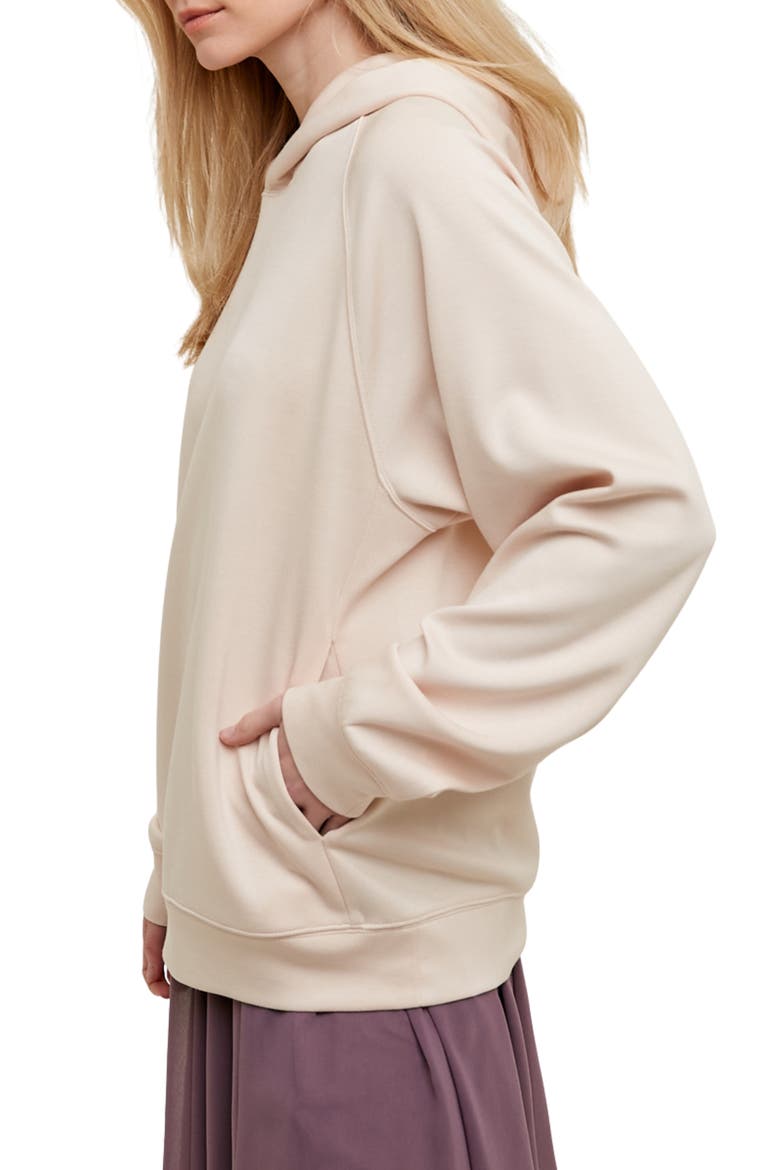 Oversize Pullover Hoodie, Alternate, color, BONE