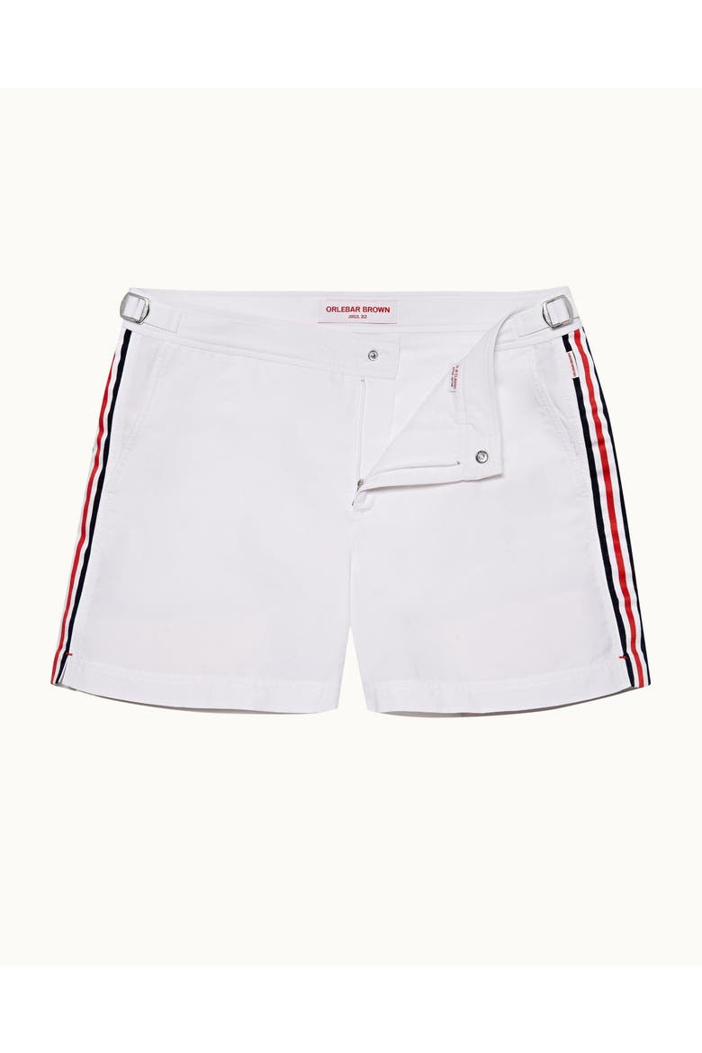 Setter Shorter Length Swim Shorts, Alternate, color, White