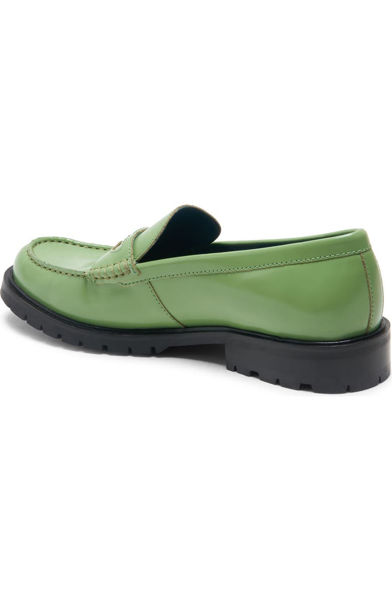 Free People Liv Penny Loafer, Alternate, color, Green Apple