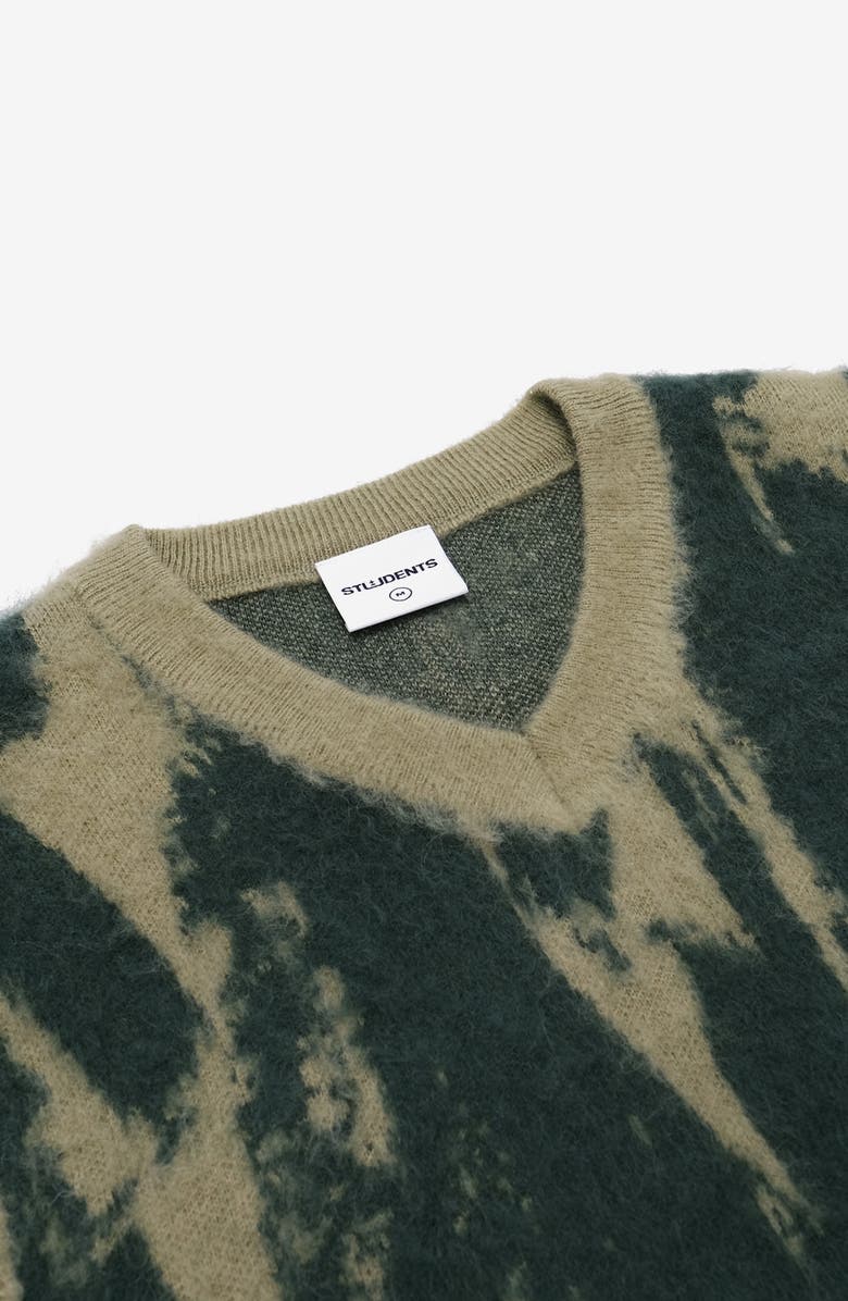 STUDENTS Cimarron Wool Blend Knit Vest, Alternate, color, Military