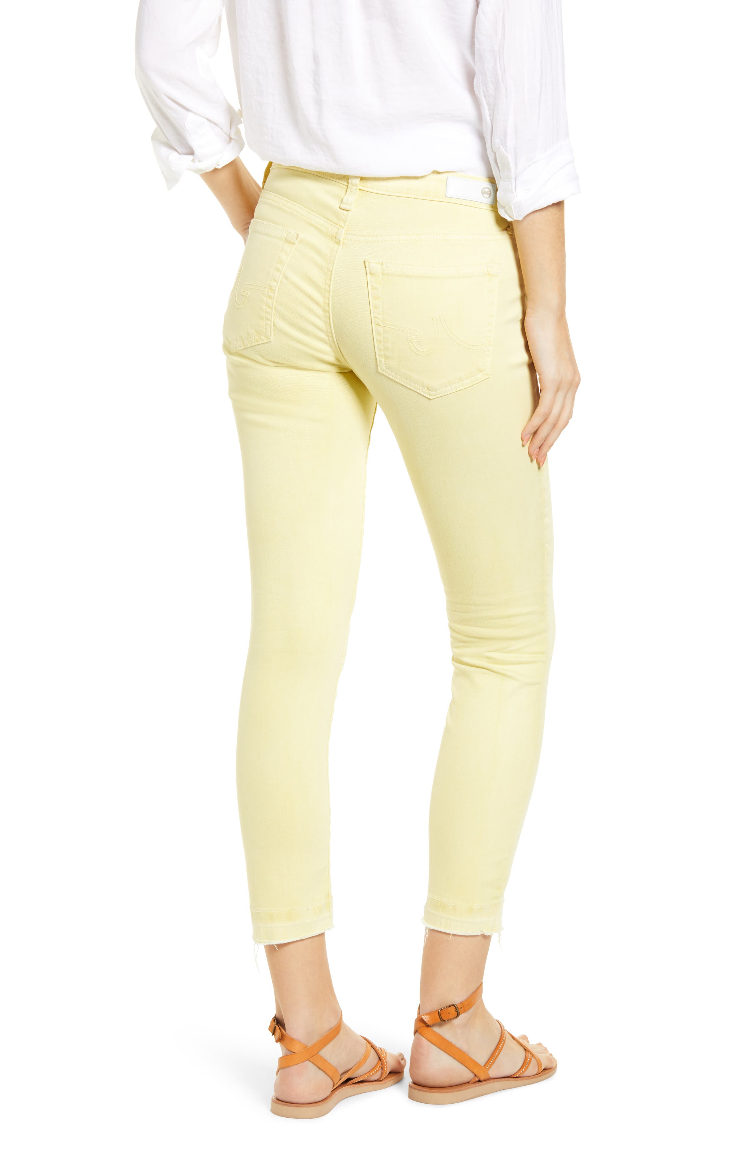 The Prima Mid Rise Crop Raw Release Hem Cigarette Jeans - image 2