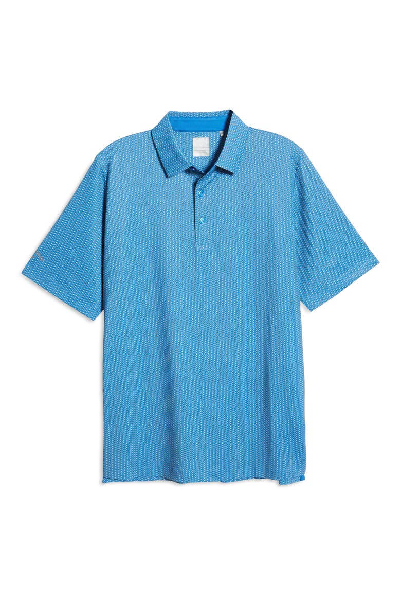 Swing Tech™ Neat Performance Golf Polo, Alternate, color, EGYPTIAN BLUE