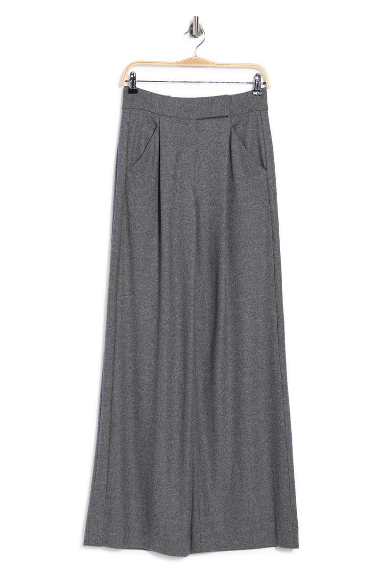 Marbeau High Waist Wide Leg Pants, Main, color, MEDIUM HEATHER GREY