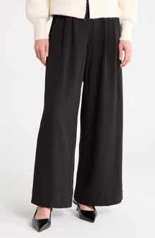 Pleated High Waist Wide Leg Pants