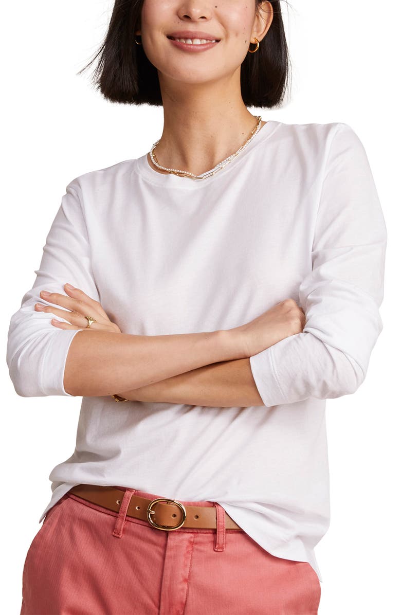 vineyard vines Clean Jersey Organic Cotton T-Shirt, Main, color, White Cap