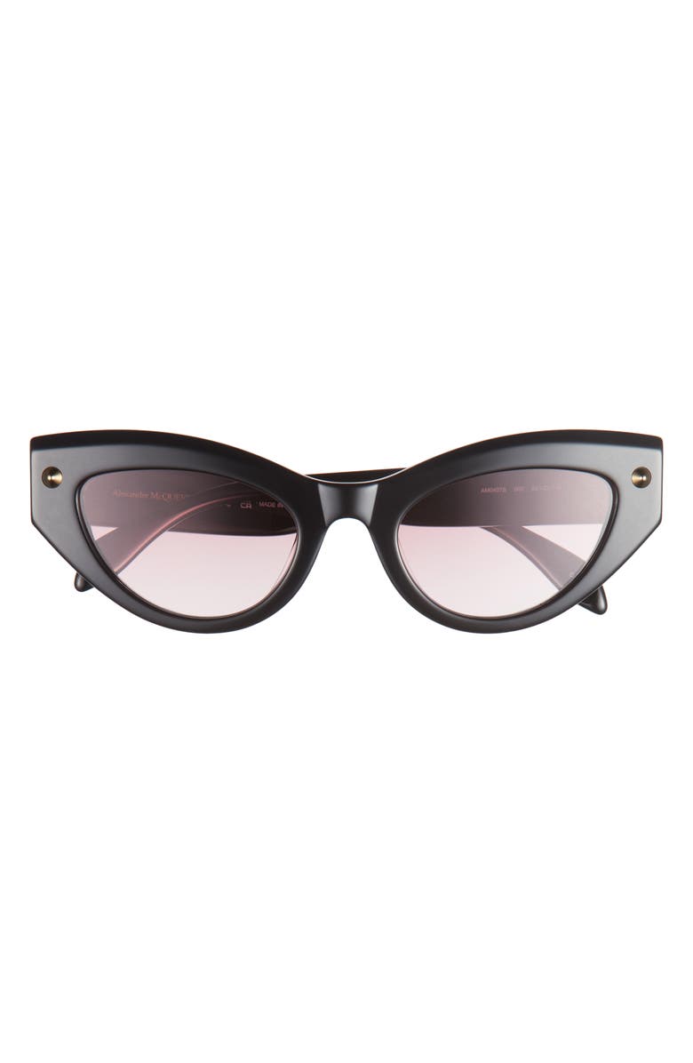 McQueen 52mm Cat Eye Sunglasses, Main, color, 