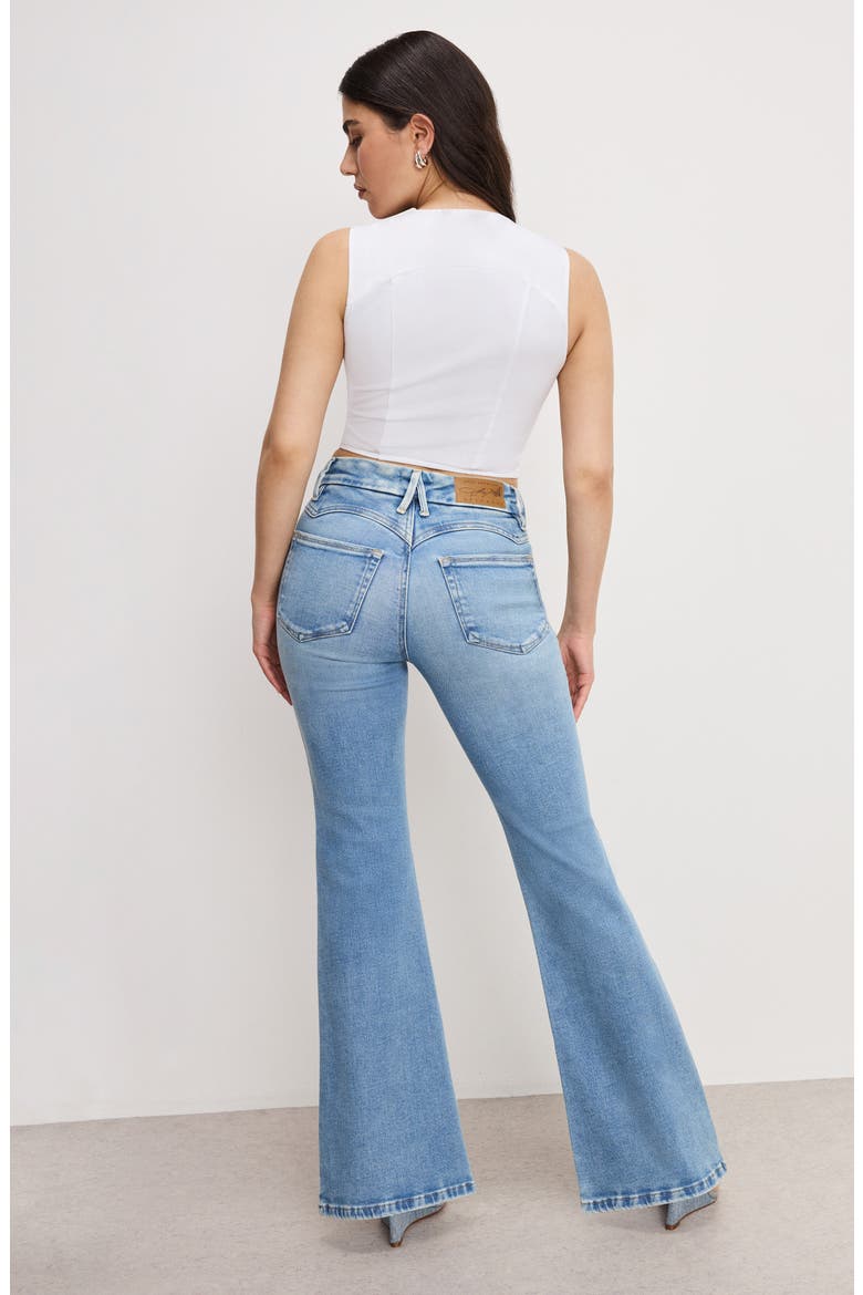 Dolly Joleans Flare Jeans, Alternate, color, INDIGO1019
