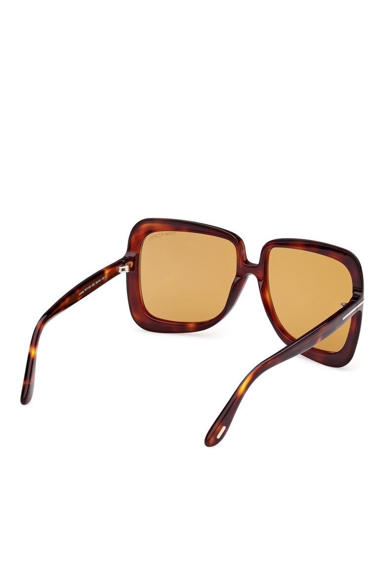Lorelai 59mm Square Sunglasses, Alternate, color, DARK HAVANA / BROWN