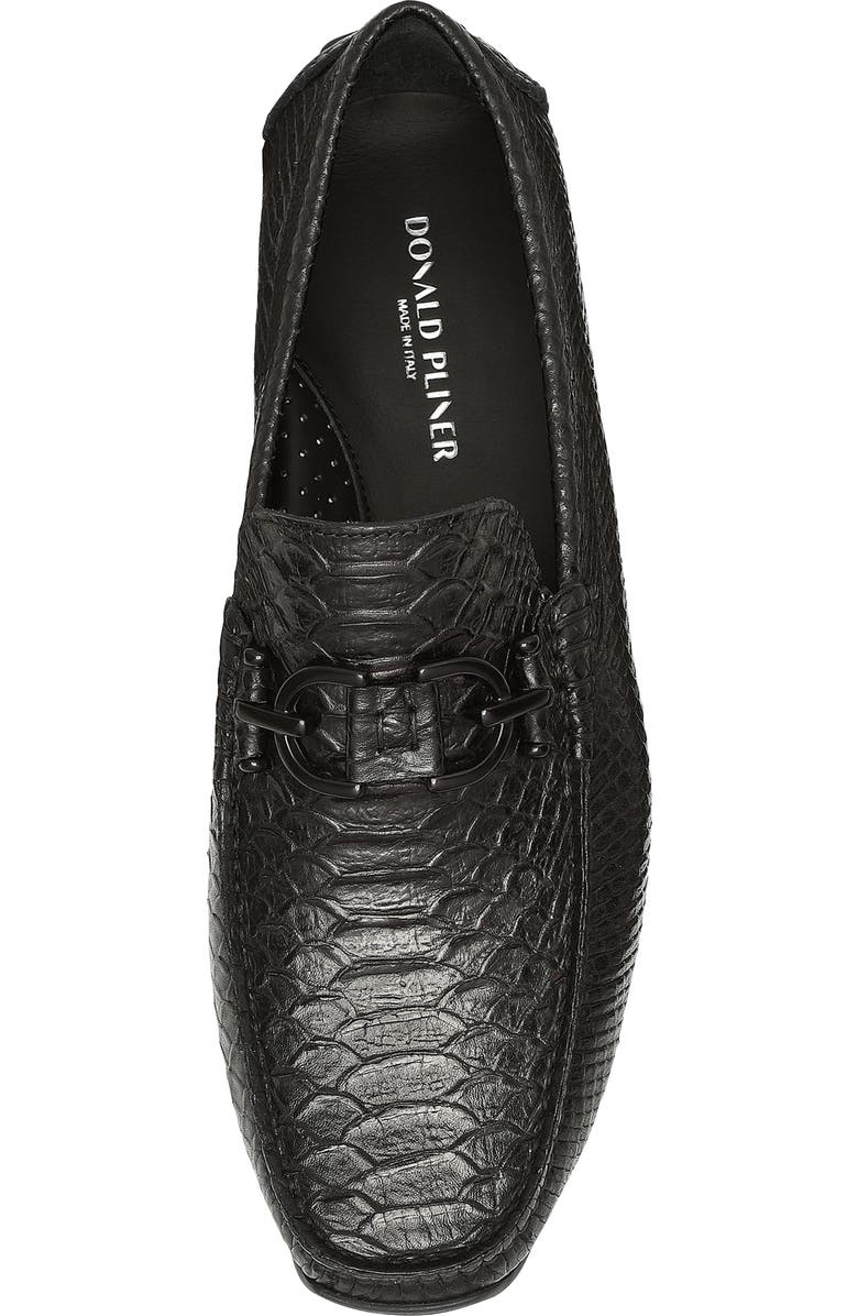 Donald Pliner Dacio II Snakeskin Embossed Driving Loafer, Alternate, color,