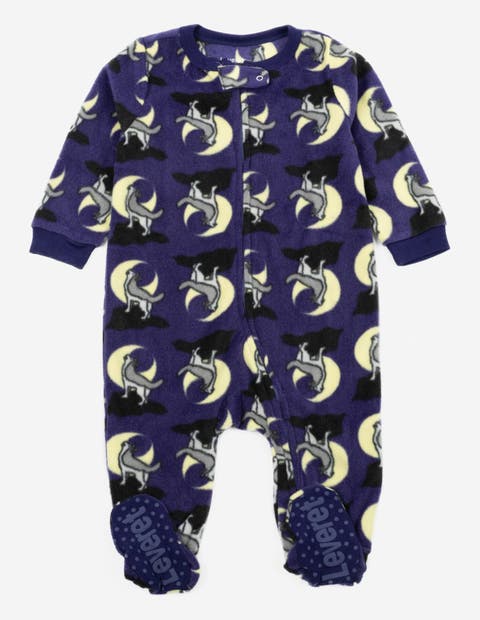 Kids Footed Fleece Printed Matching Family Holiday Pajamas (Toddler, Little Kid & Big Kid)