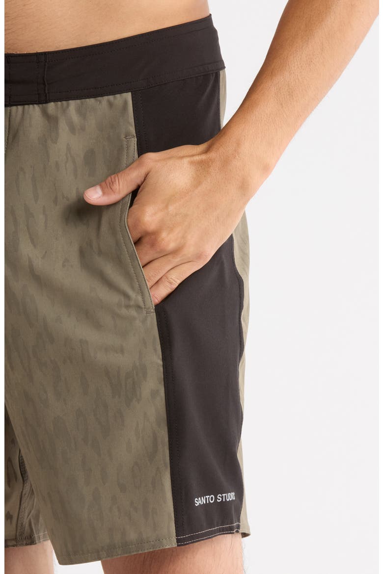 Peninsula Cole Houshmand Board Shorts, Alternate, color, CHEETAH BROWN