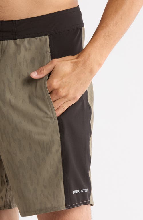 Santo Studio Peninsula Cole Houshmand Board Shorts In Brown