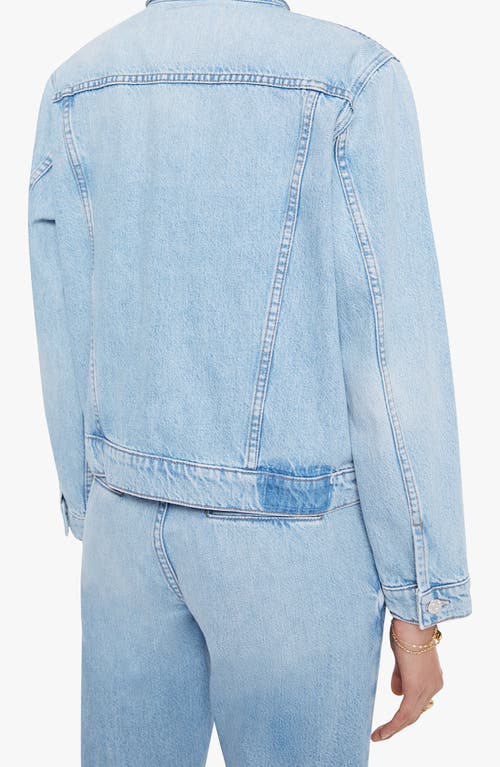 Mother The Bruiser Denim Jacket In Blue