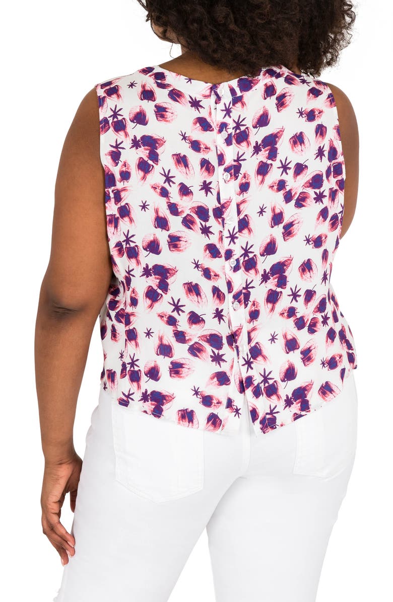 Poetic Justice Nya Leaf Print Tank, Alternate, color, 