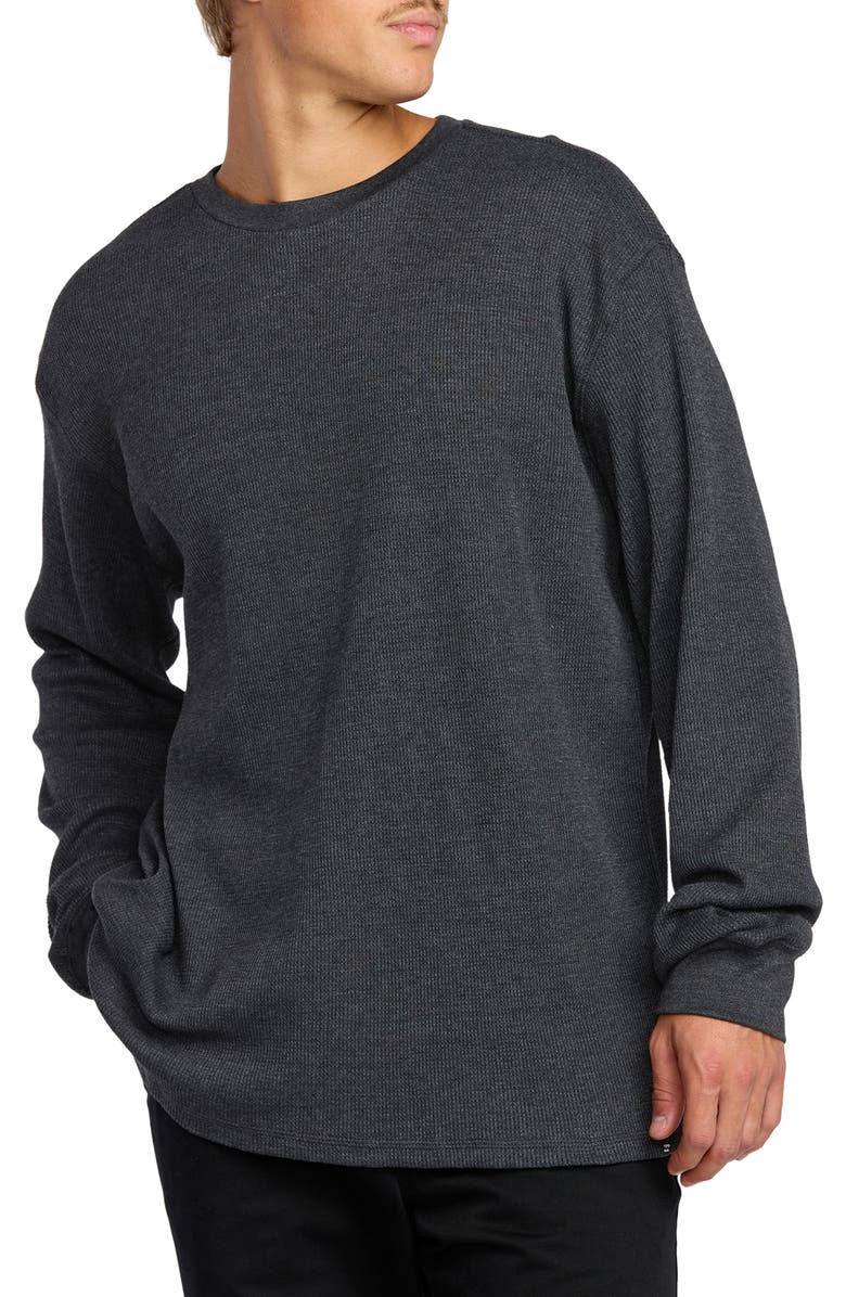 Billabong Essential Thermal Long Sleeve T-Shirt, Main, color, Black Heather