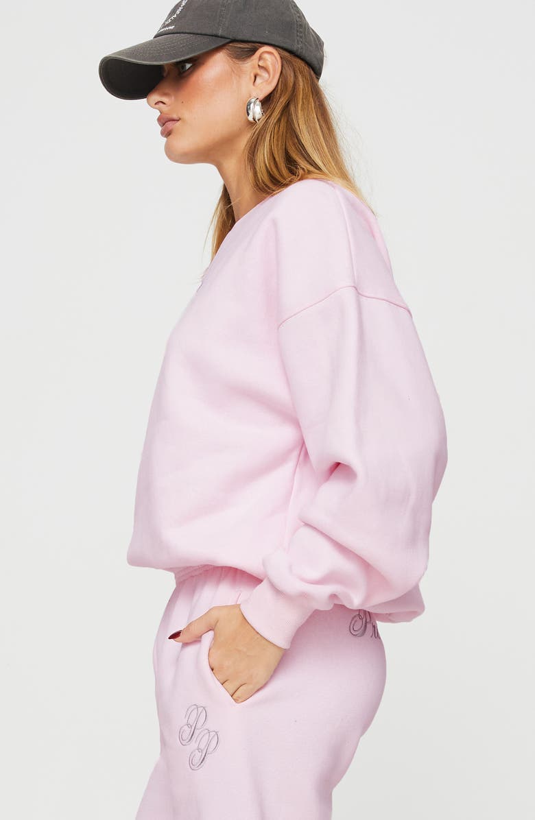 Princess Polly Logo Embroidered Graphic Sweatshirt, Alternate, color, 