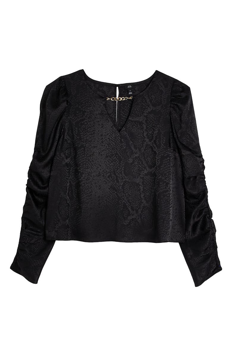 River Island Chain Detail Shell Top, Alternate, color, 