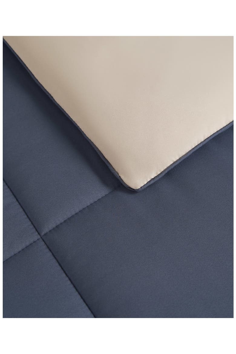 Reversible Comforter Set, Alternate, color, BLUE/ TAN
