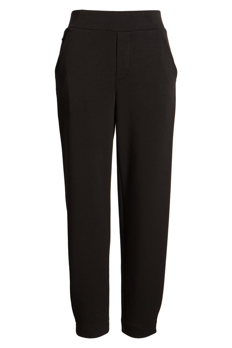'Ab'Leisure High Waist Pull-On Pants (Nordstrom Exclusive), Alternate, color, BLACK