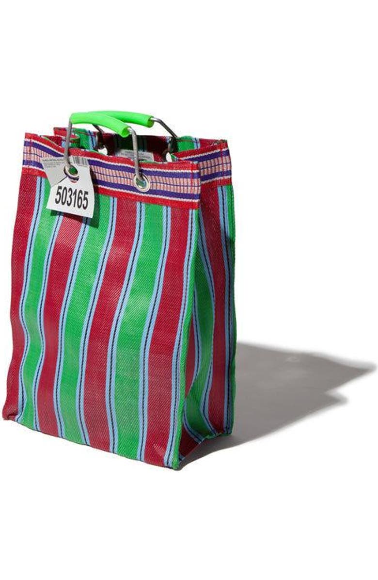 PUEBCO Recycled Plastic Stripe Bag - Rectangle D15, Main, color,