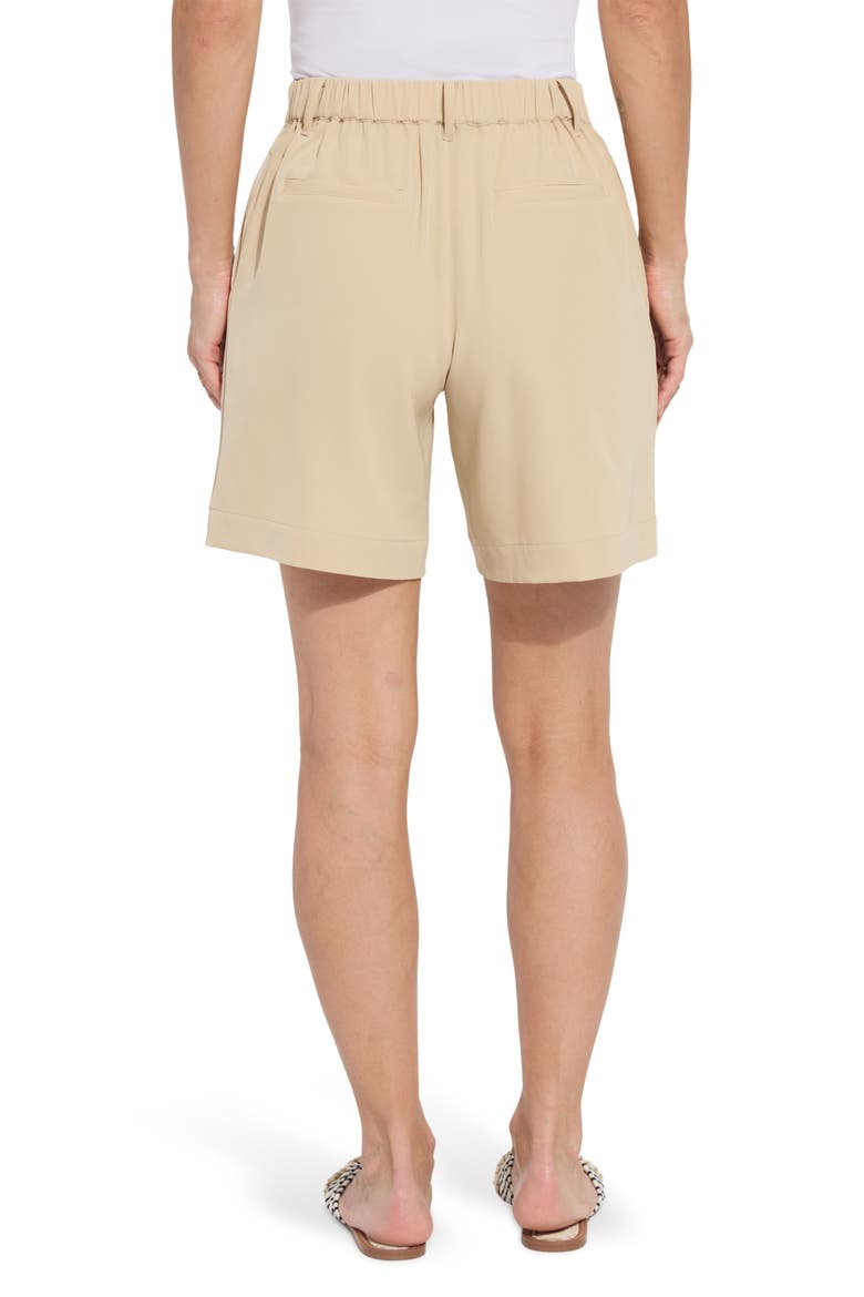 Dia Pleated Shorts, Alternate, color, RAFFIA