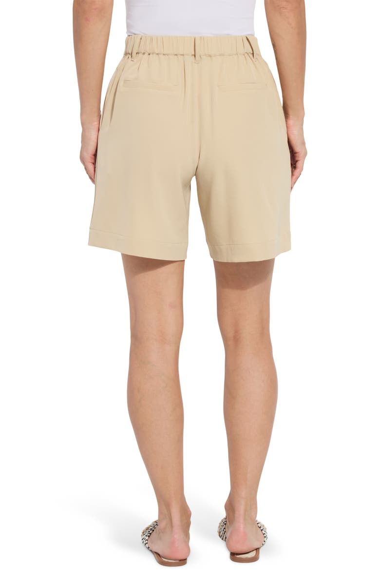 Lysse Dia Pleated Shorts, Alternate, color, Raffia