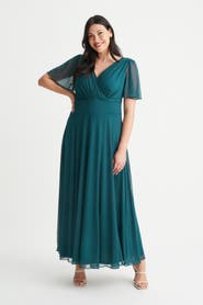 Scarlett & Jo Isabelle Angel Sleeve Maxi Dress