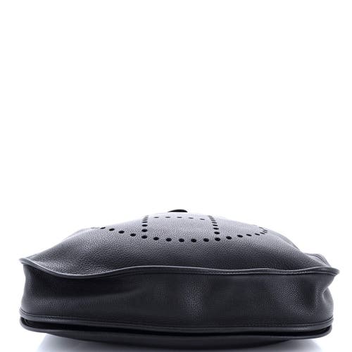 Pre-owned Hermes Hermes Evelyne Bag Gen Iii Clemence Tgm In Black