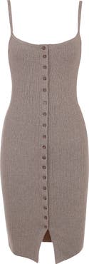 HOUSE OF CB Teva Button-Up Sweater Dress