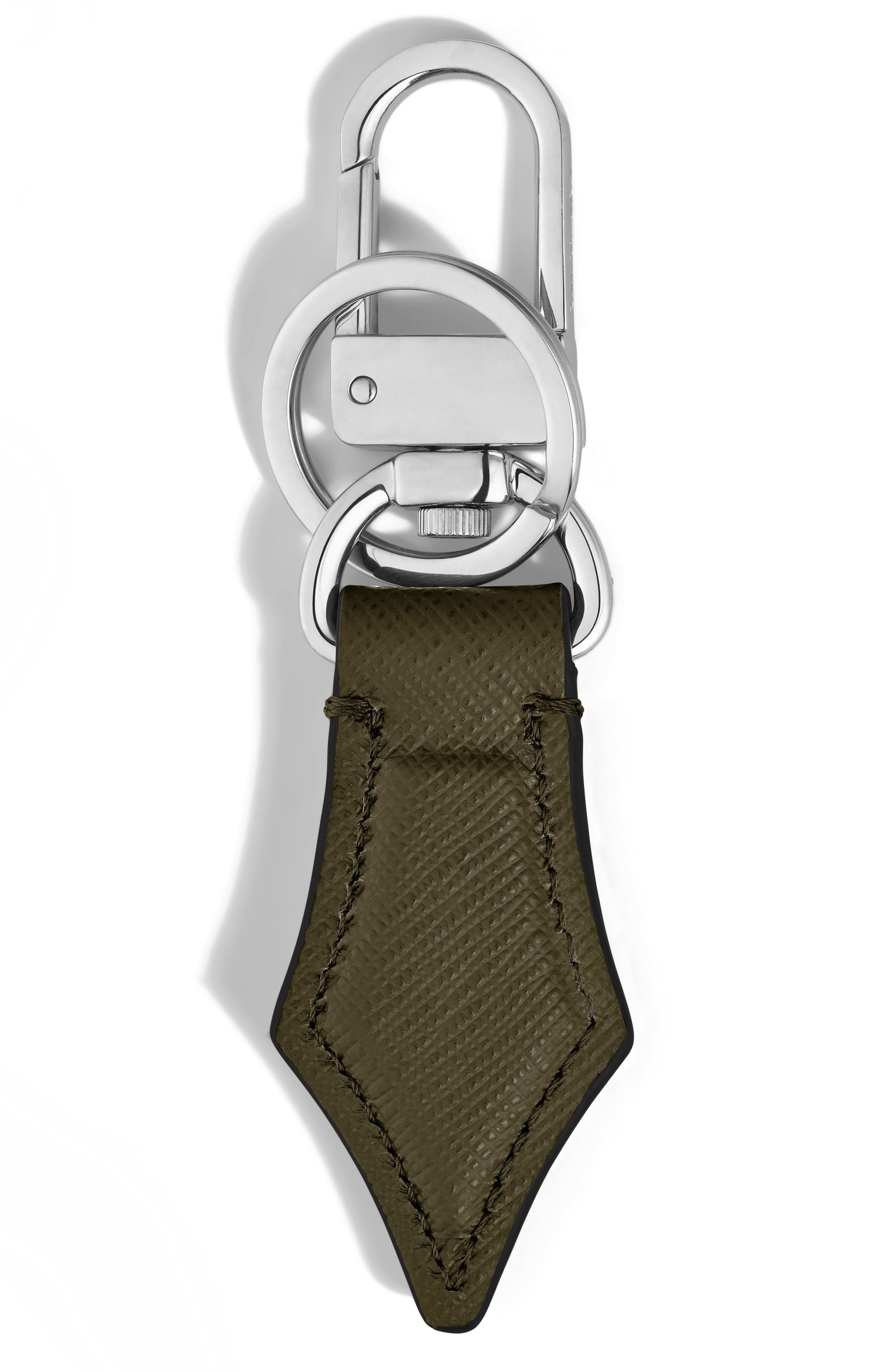 Sartorial Leather Key Holder, Alternate, color, KHAKI