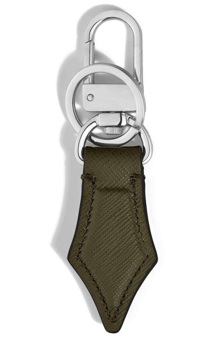 Montblanc Sartorial Leather Key Holder, Alternate, color, Khaki