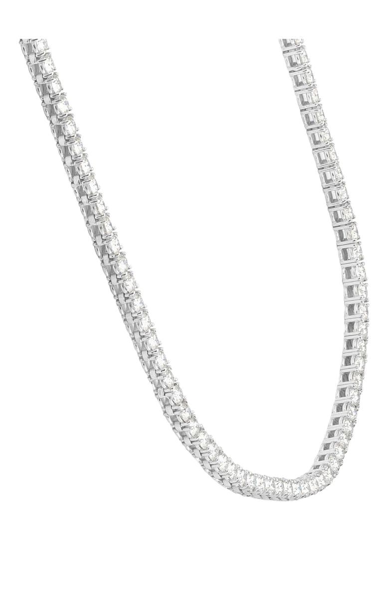 Bliss Diamond Huge 23 Ct Moissanite Tennis Necklace 14K Gold 16.5, Alternate, color, 