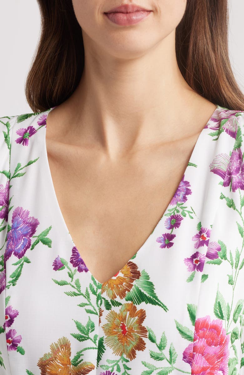 Julia Jordan Floral Sleeveless Midi Dress, Alternate, color,