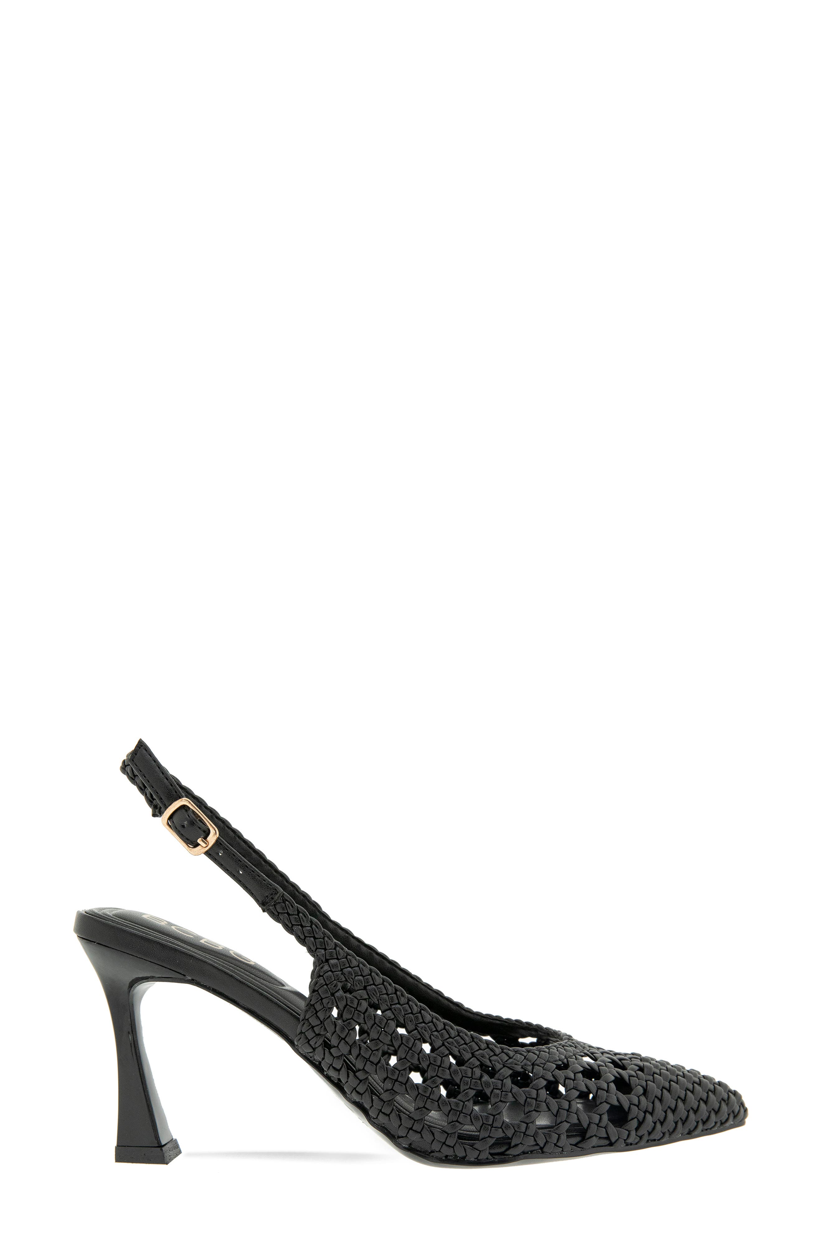 BCBG Issa Slingback Pointed Toe Pump, Alternate, color, Black
