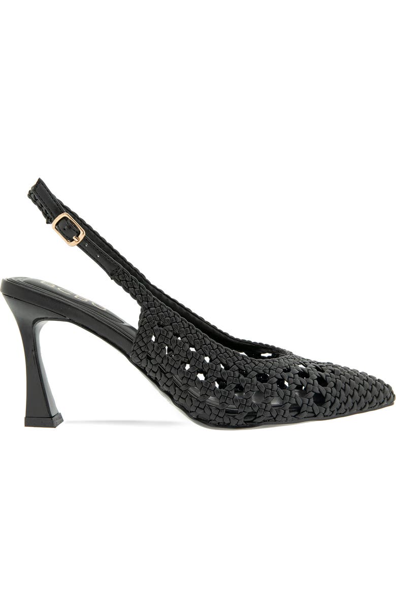 BCBG Issa Slingback Pointed Toe Pump, Alternate, color, Black