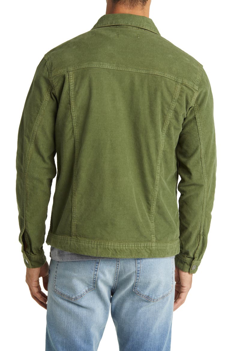 Stretch Corduroy Trucker Jacket, Alternate, color, SAGE