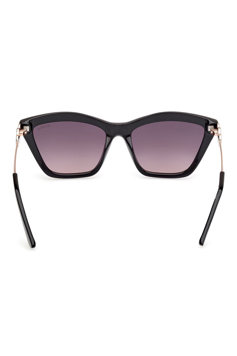Rectangular Sunglasses, Alternate, color, BLACK/ GRADIENT SMOKE