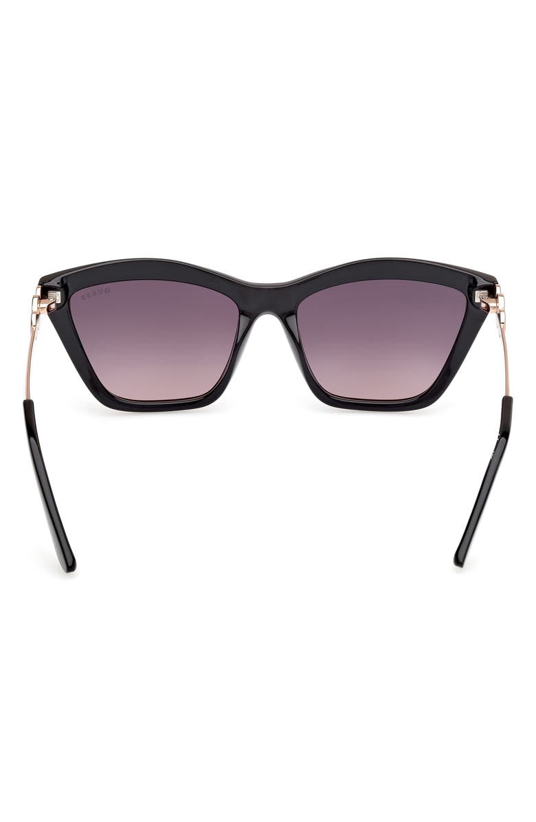 GUESS Rectangular Sunglasses, Alternate, color, Black/ Gradient Smoke