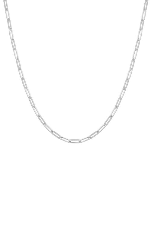 Ania Haie Paper Clip Chain Necklace In Silver